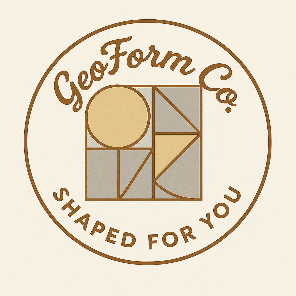 GeoForm Co. - Modern Geometric Logo Design
