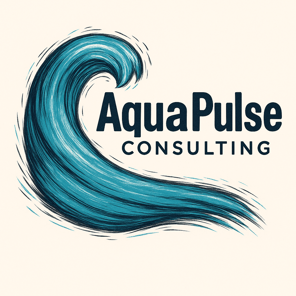 Dynamic Aqua Wave Consulting Logo