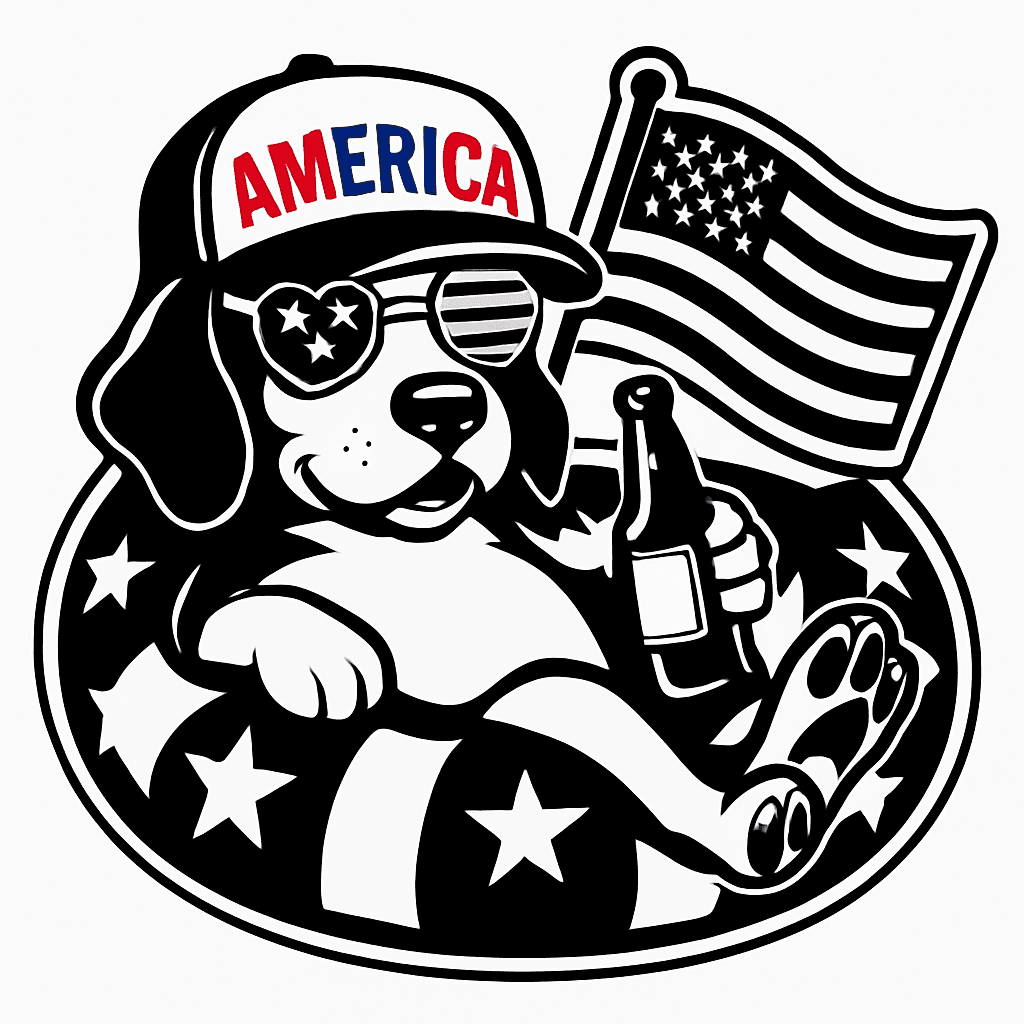 Patriotic Pooch: Chill Out with America