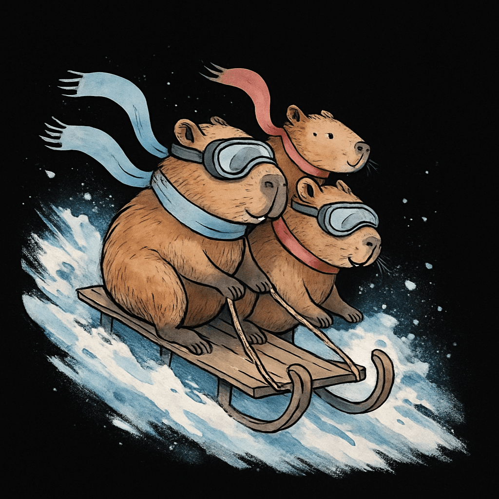 Capybara Sledding Adventure